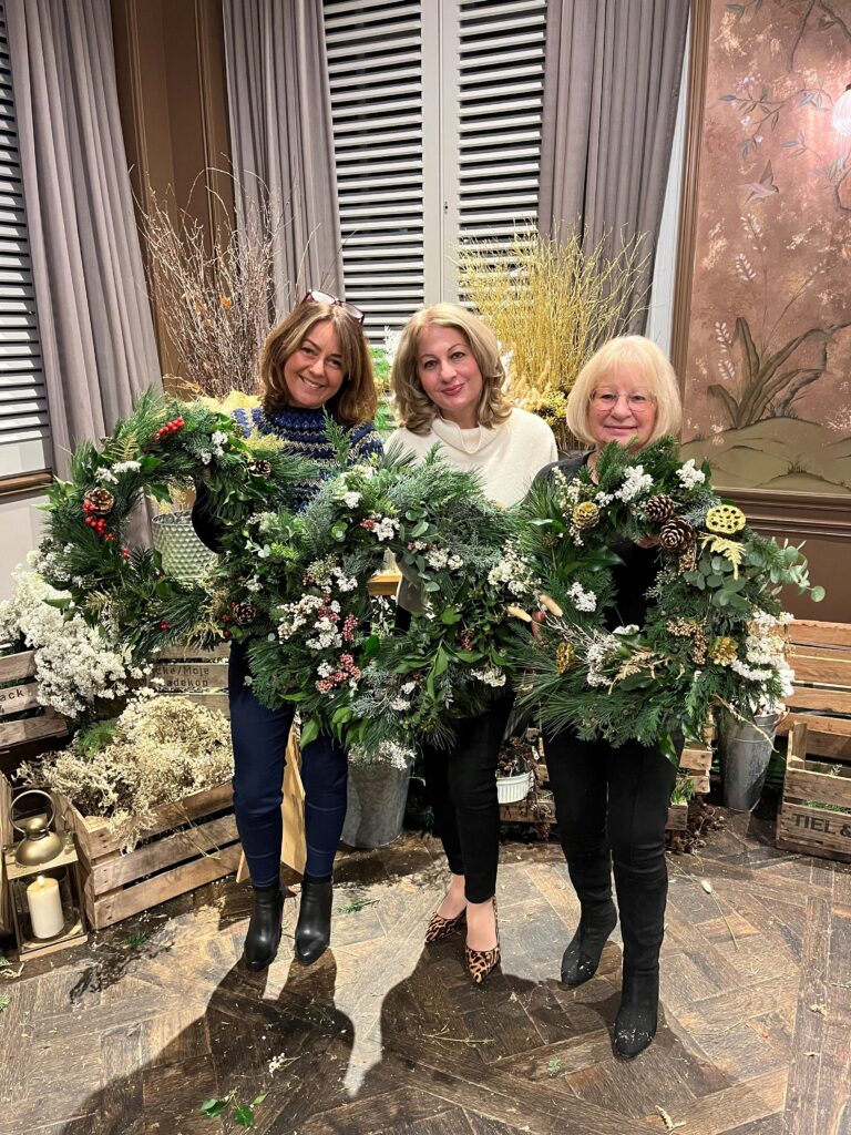 Christmas Wreath making event at Manor House Lindley